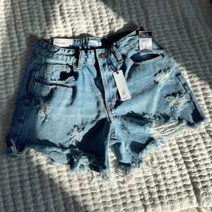 Rue21 Light Blue Ripped Jean Shorts
